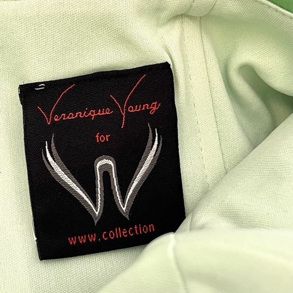 Veronique Young Vintage Taffeta Halter Cocktail Top Size 6 - Picture 6 of 16